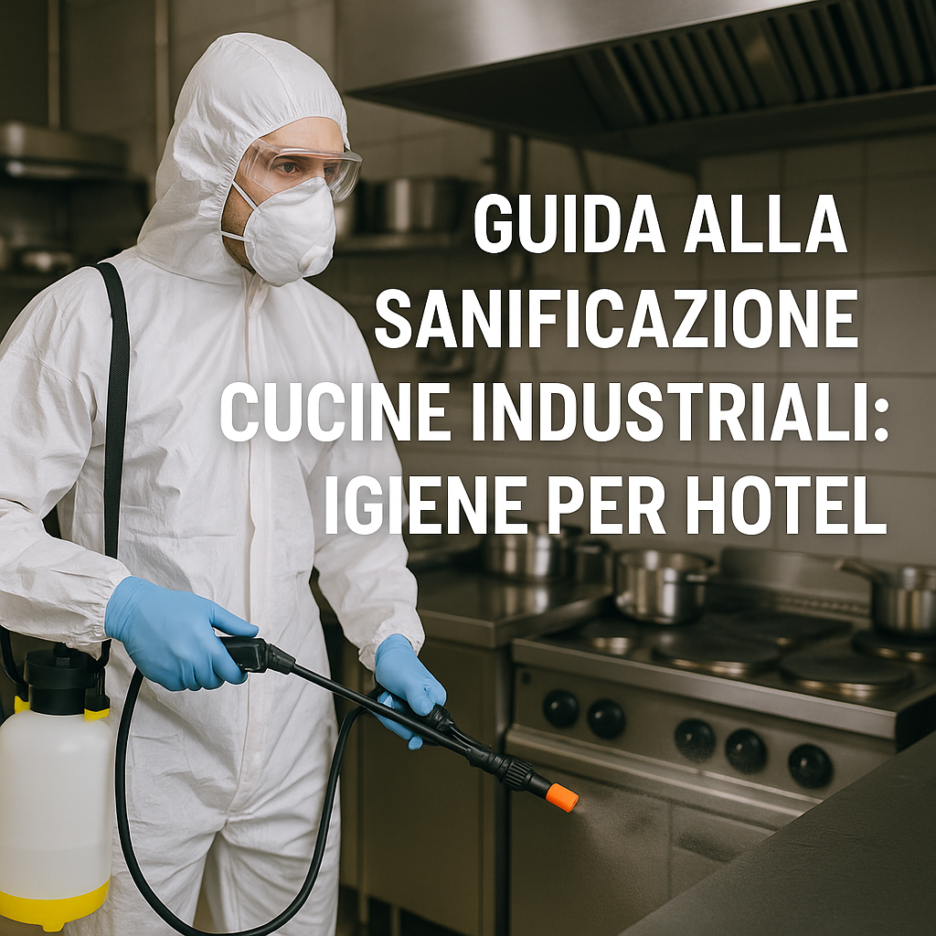 Generate a high-quality, relevant image prompt for an article about: Guida alla Sanificazione Cucine